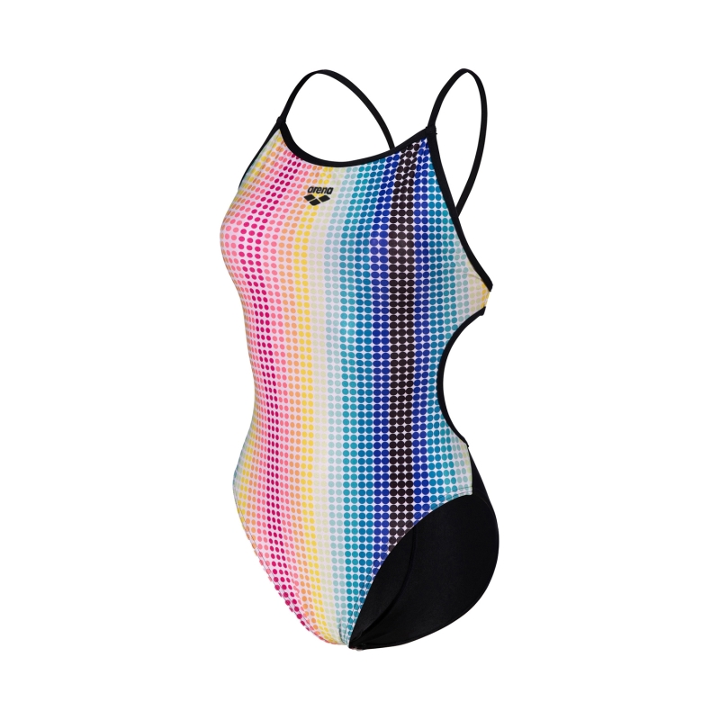 ARENA CIRCLE STRIPE SWIMSUIT LACE