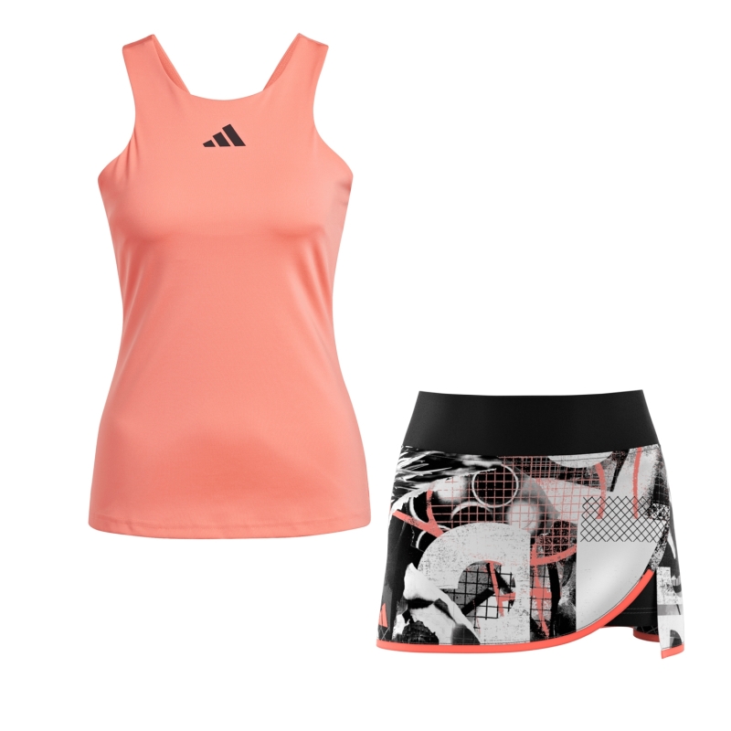 ADIDAS Y TANK+SKIRT GRAPH CLUB